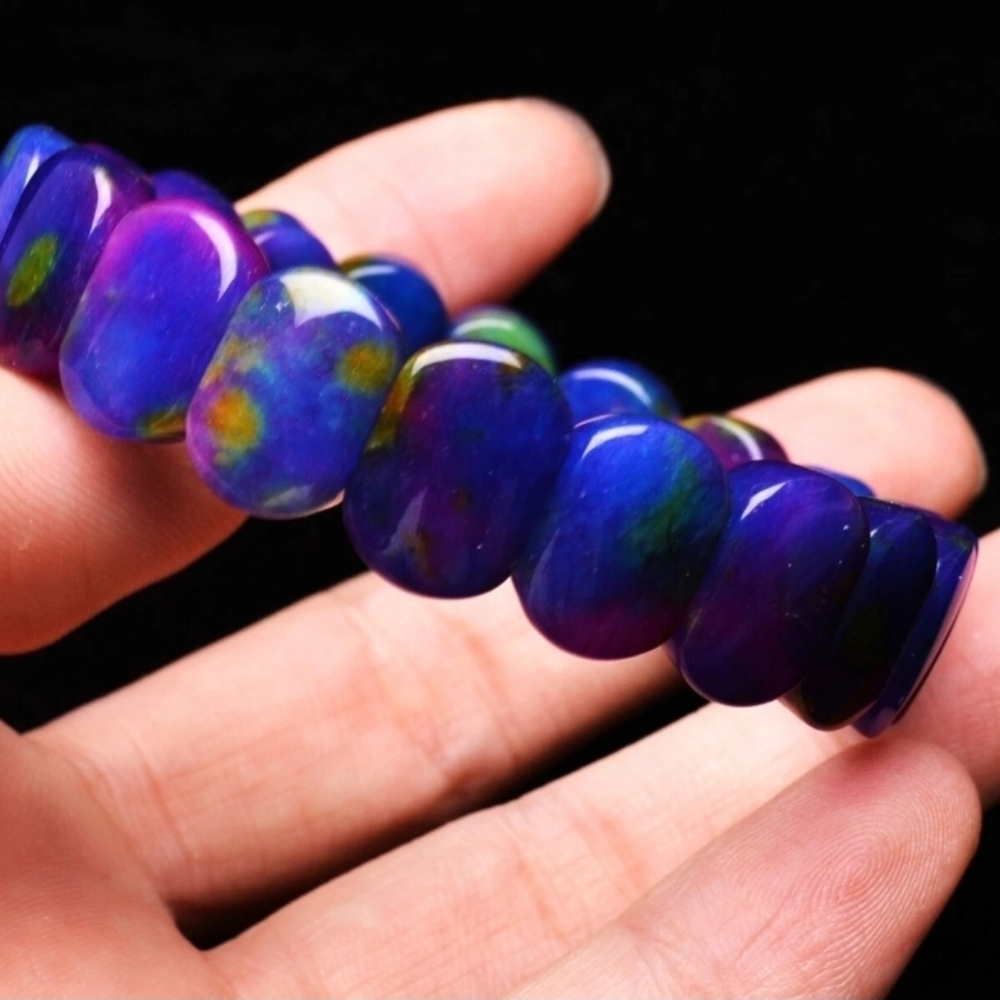 14x5.4x10.5mm Natural Colorful Sugilite South Africa Gemstone Beaded Bracelet - Picture 5 of 8